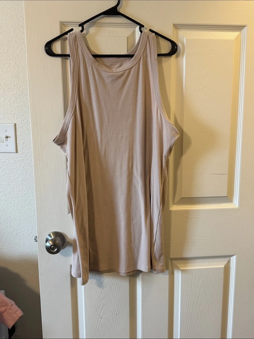 torrid Ribbed Tank Top in Light Taupe - Picture 1 of 5